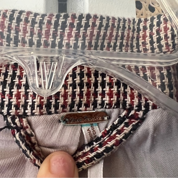 FREE PEOPLE PLAID BLAZER - Picture 3 of 6